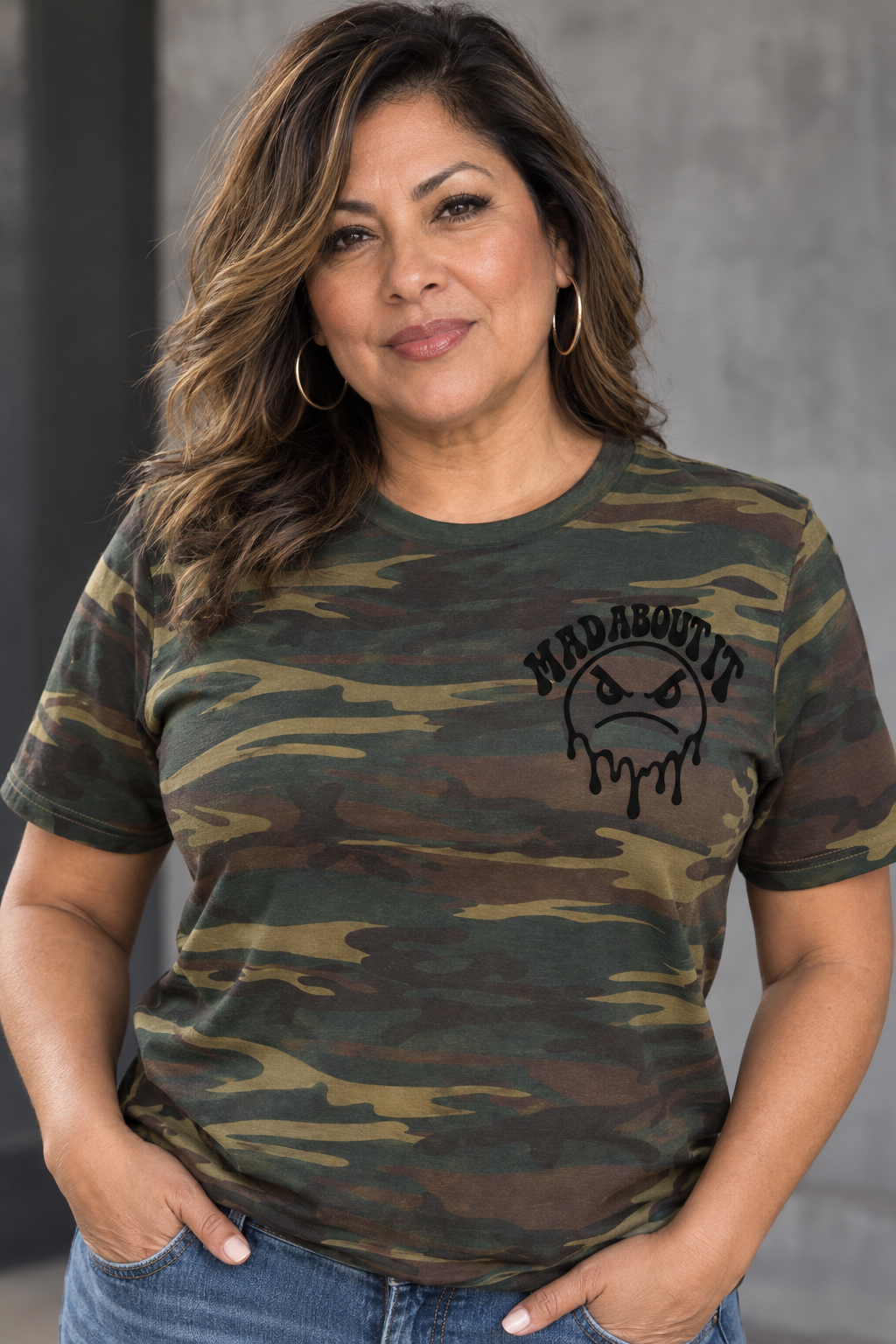 MAD ABOUT IT Unisex Camo Tee