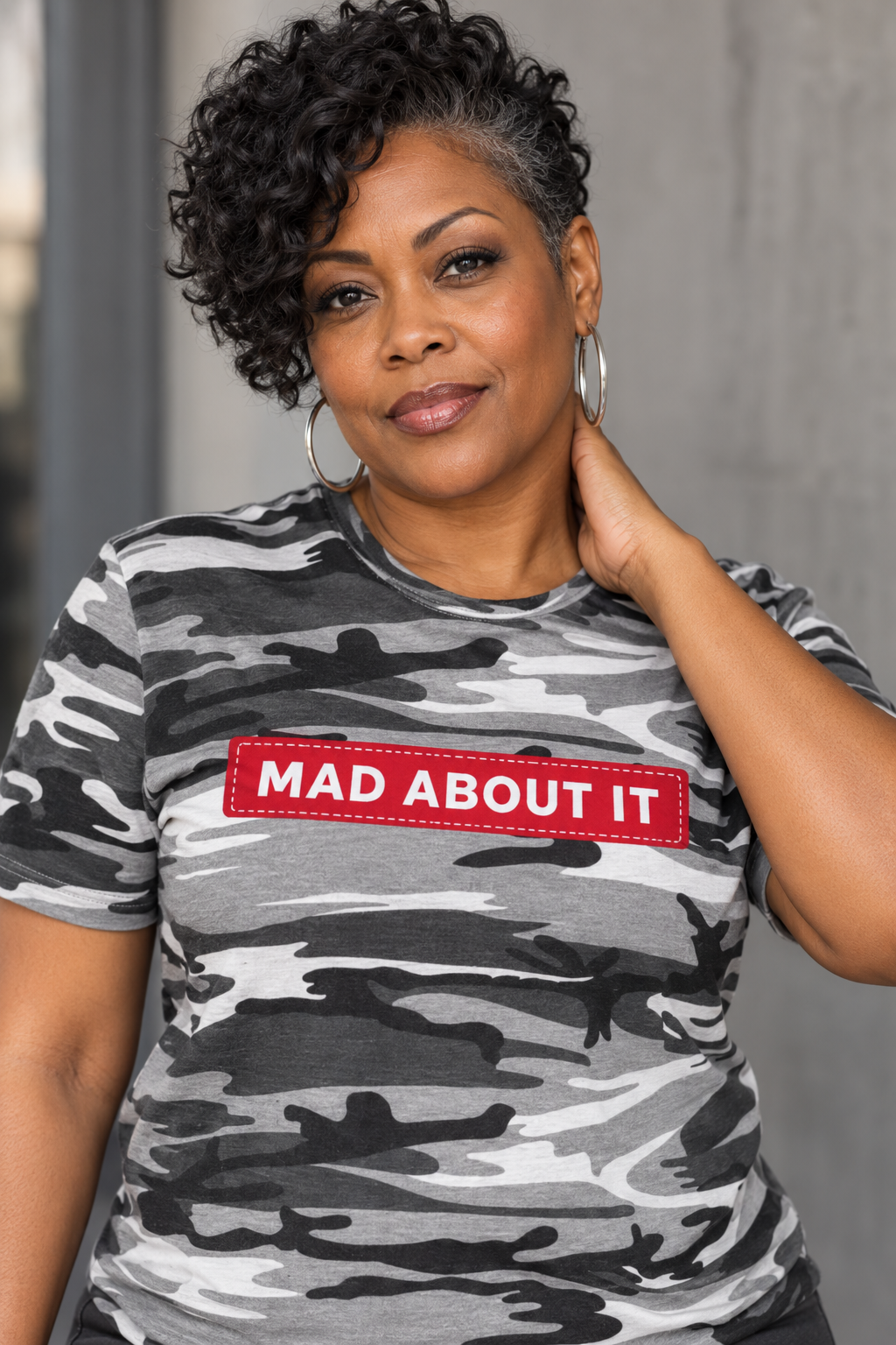 MAD ABOUT IT Unisex Camo Tee
