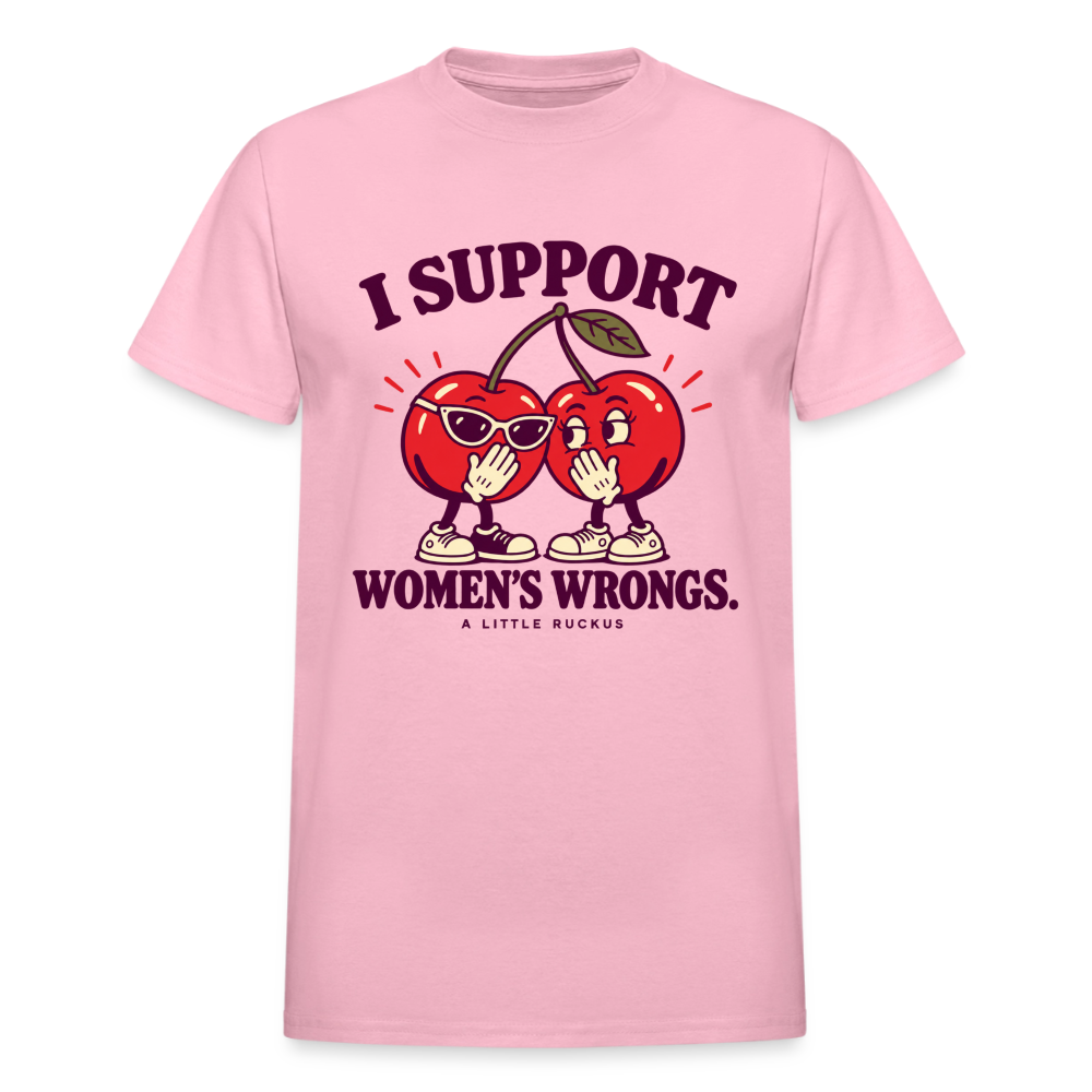 I SUPPPORT WOMEN'S WRONGS - light pink